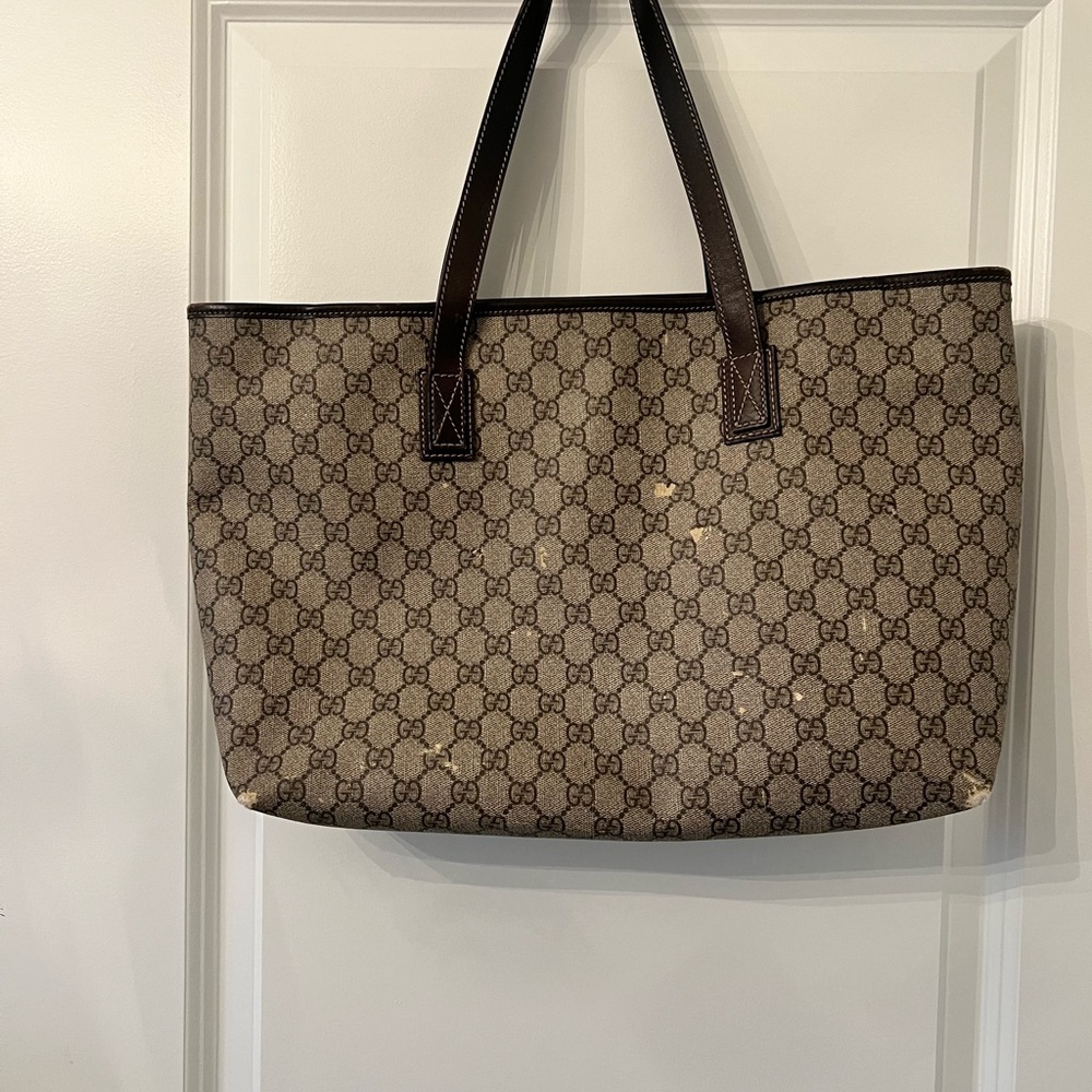 Authentic Gucci Brown Tote Bag - Picture 4 of 9